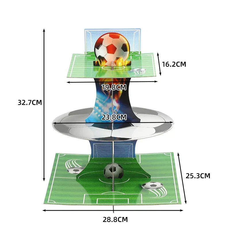 Color: Clear - Soccer Cake Decorations Soccer Birthday Party Supplies Soccer Ball Cupcake Topper