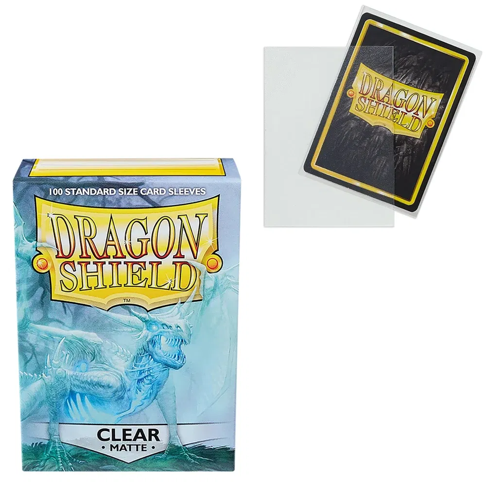 Color: Blue - 100 PCS/BOX 66x91mm Standard Size Demark Dragon Shield Matte Card Sleeves for MTG/PKM/YGO/TCG Board Game Cards Slevees