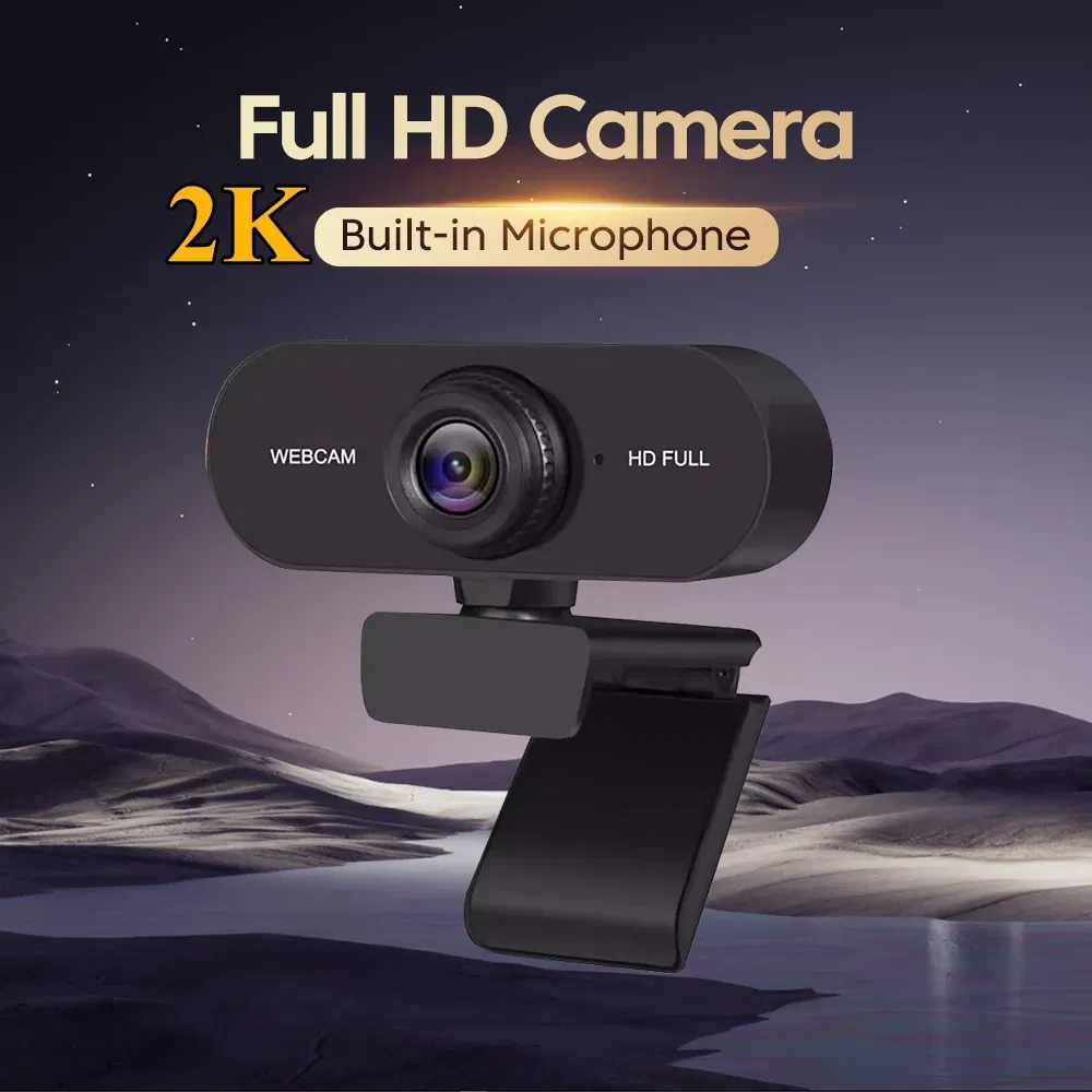 Color: Red - 4K Webcam 1080P Mini Camera 2K Full HD Webcam with Microphone 30fps USB Web Cam for Auto Focus PC Laptop Video Shooting Camera
