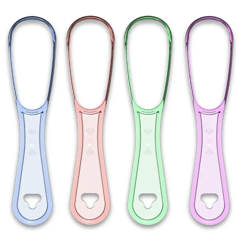 Color: green - 혀클?¦¬?„€ 1pcs Tongue Cleaner Tongue Cleaning Scraper Reusable Oral Cleaning Scraper Multicolor Oral Hygiene Care Tongue Brush Tool