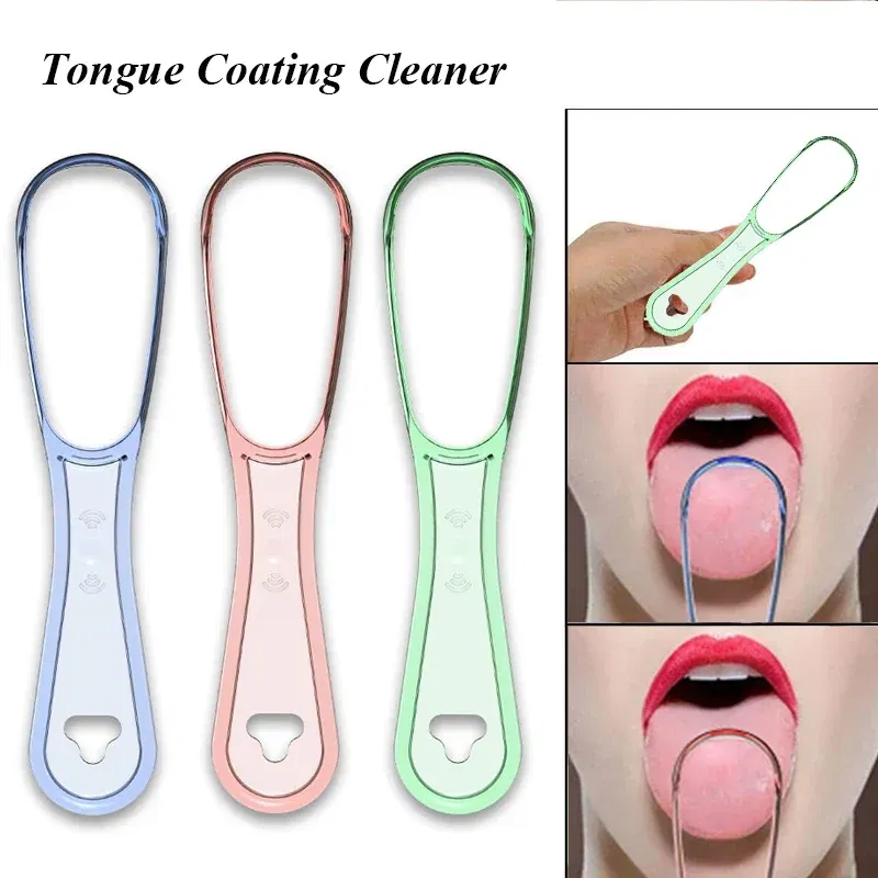 Color: green - 혀클?¦¬?„€ 1pcs Tongue Cleaner Tongue Cleaning Scraper Reusable Oral Cleaning Scraper Multicolor Oral Hygiene Care Tongue Brush Tool