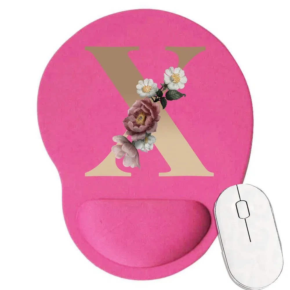 Color: Blue - Mouse Pad Gaming MousePad Premium Mousepad Speed and Control Desk Pad Pink Mouse Mat High-Grade Desk Mat Gold Letter Series