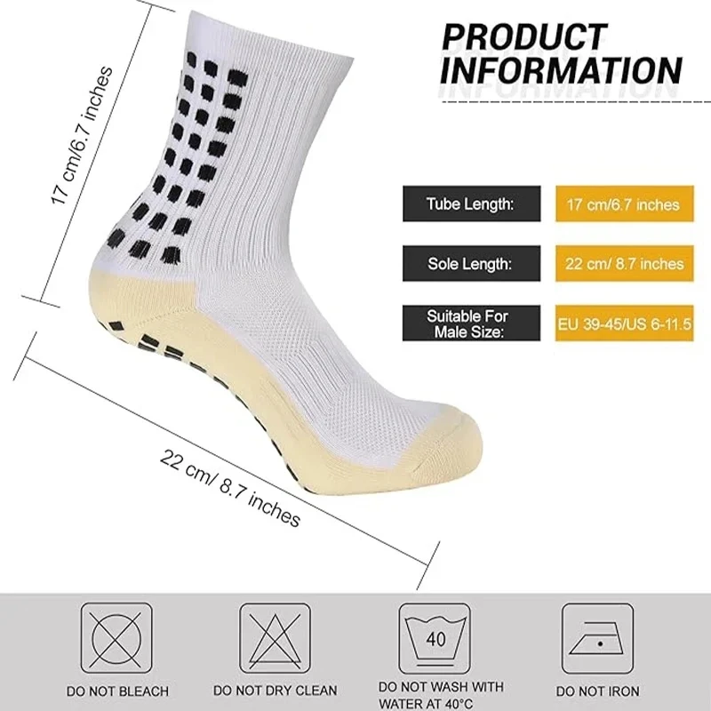 Color: black - Anti-Slip Football Socks Men Women Sports Socks Breathable Silicone Bottom Soccer Outdoor Sport Running Cycling Grip Socks