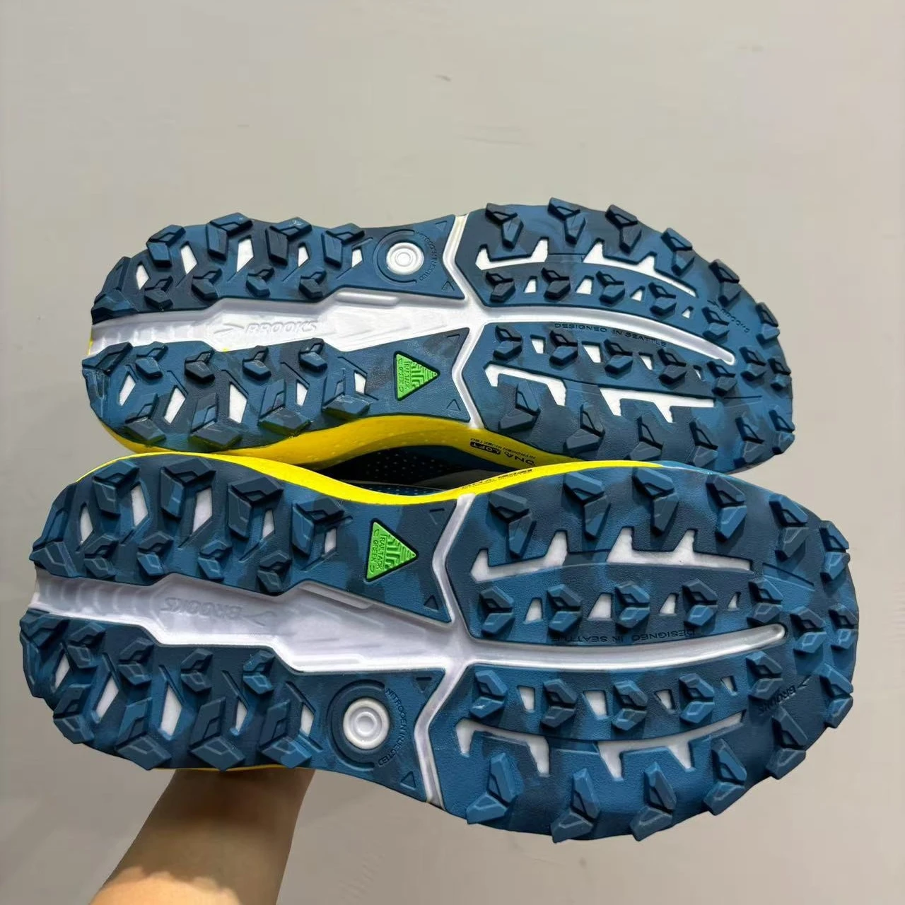 Color: Blue, Shoe Size: 43 - Brooks Men?™s Casual Sneakers Caldera 8 Ultra Trail Running Shoes Breathable Cushioned Long-term Training Sports Jogging Shoes