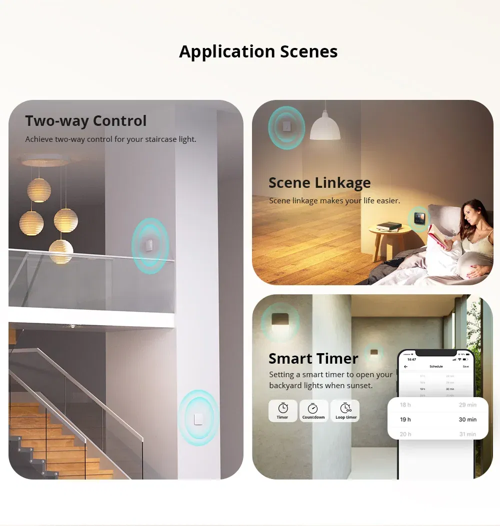Bundle: Bundle6, Ships From: CHINA - SONOFF ZBMINI L2 Extreme ZigBee Smart Switch No Neutral Wire Required DIY Two-Way Control with Zigbee Hubs Bridge Alexa Google