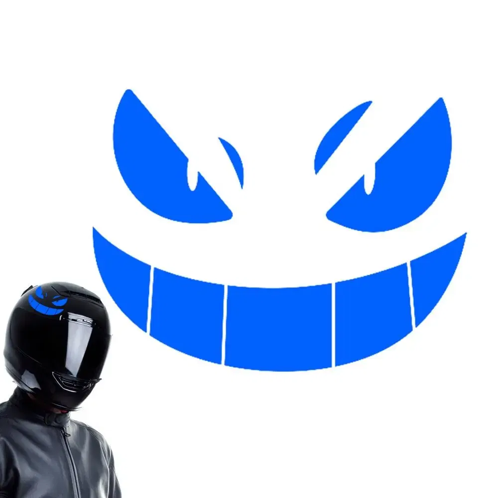 Color: Blue, Ships From: CHINA - Reflective Eye Decal Waterproof Eyes Car Stickers Yellow Night Safety Driving Caution Tear-Resistant Horror Graphics For Bumpers