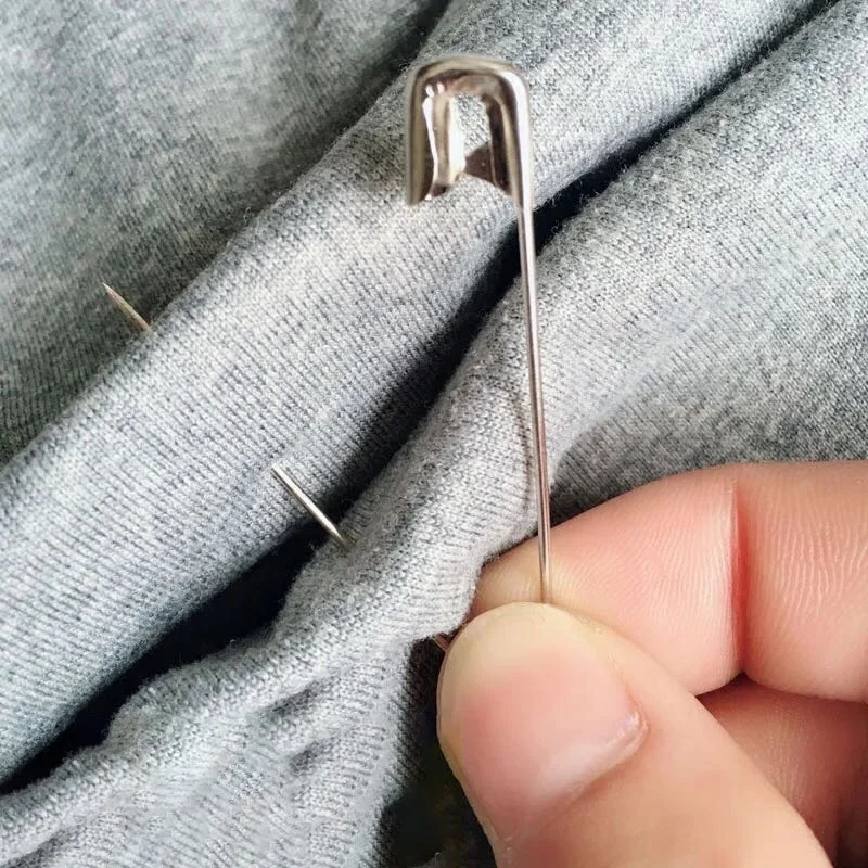 70pcs High Quality Safety Pins Diy Sewing Tools Accessory 4 Kinds Size Silver Metal Needles Large Safety Pin Small Brooch Pins