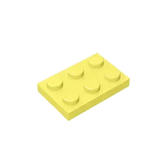 Color: Light Blue - Gobricks GDS-510 Plate 2 x 3 compatible with lego 3021 pieces of children's DIY building block Particles Plate DIY