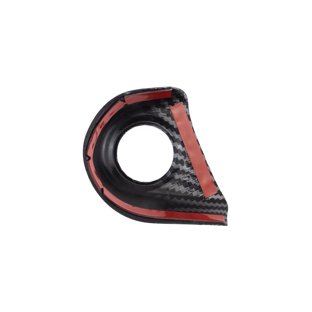 Color Name: Red - 1pc ABS Carbon Fiber Color Red Engine Start Stop Button Frame Trim Cover for Ford Ranger Everest 2023
