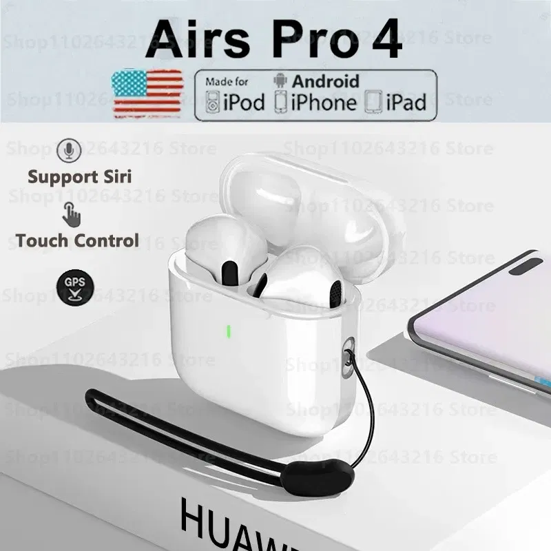 Color: Blue - Original Air pro bluetooth earphones Bluetooth 5.3 auriculares Earbuds Gaming Headset For iPhone Apple Xiaomi Android phone