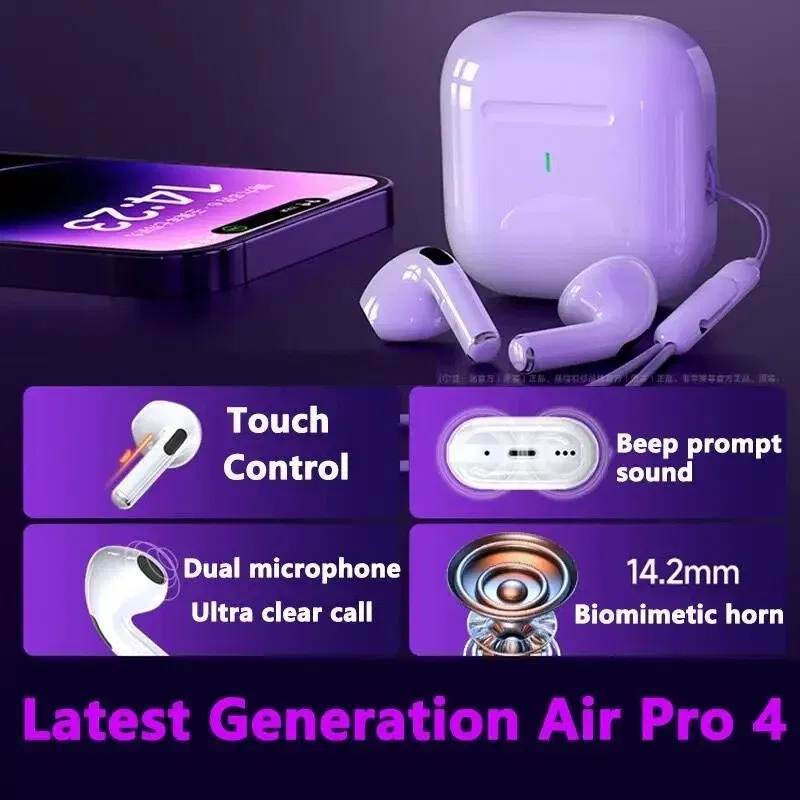 Color: Blue - Original Air pro bluetooth earphones Bluetooth 5.3 auriculares Earbuds Gaming Headset For iPhone Apple Xiaomi Android phone