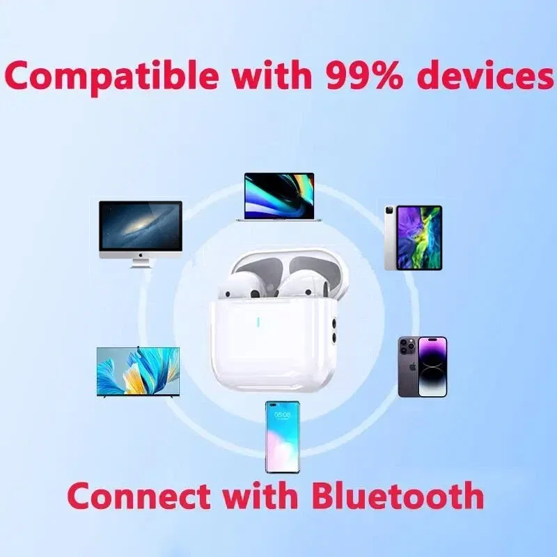 Color: Blue - Original Air pro bluetooth earphones Bluetooth 5.3 auriculares Earbuds Gaming Headset For iPhone Apple Xiaomi Android phone