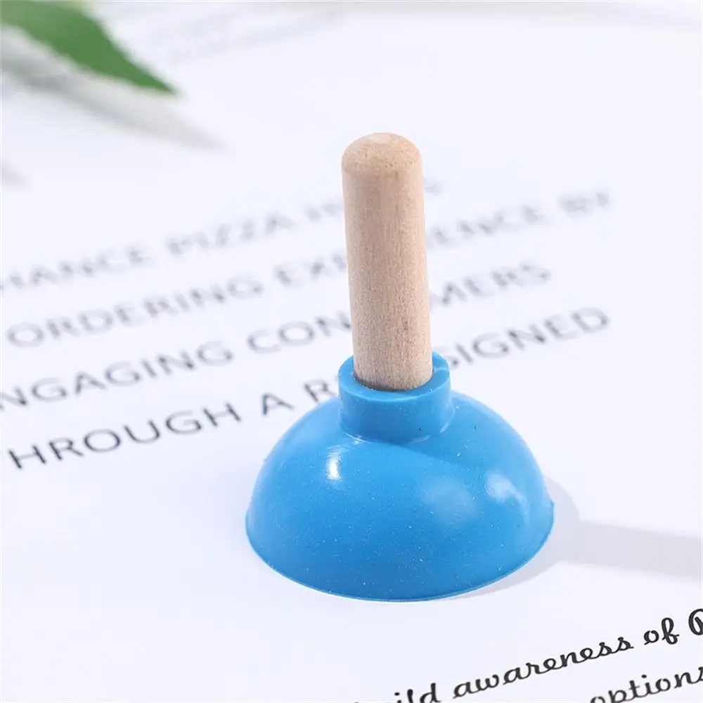 Color: WHITE - Mini Colorful Toilet Shape Plunger Phone Holder Sucker Stand Tiny Plunger Magic Tricks Inspired Looking For Card Professional
