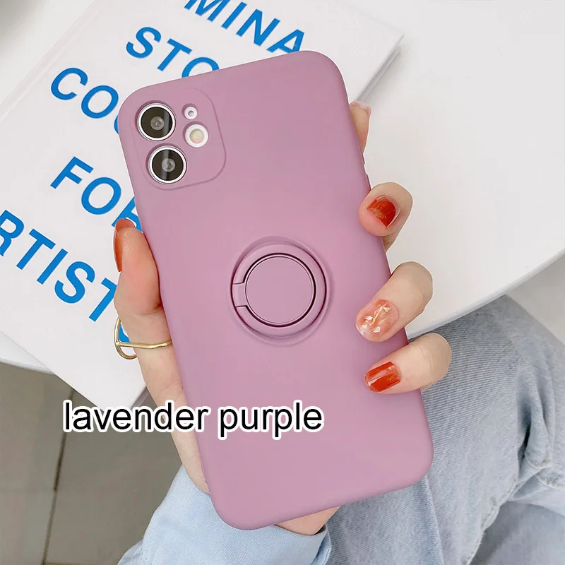 Color: Clear, Compatible-Phone Models: For iPhone 12, Ships From: CN - With Ring Holder Shockproof Case For IPhone 16 15 14 13 12 11 Pro Max Silicone TPU Soft Back Cover