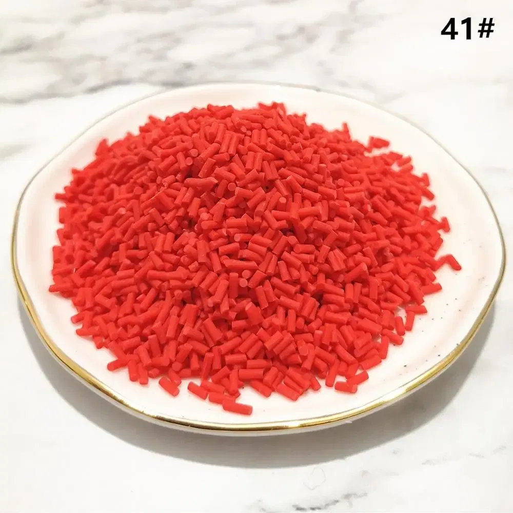 Color: Dark Khaki - 20g Polymer Clay Fake Candy Sweets Sugar Sprinkle Decorations Cake Dessert Simulation Food Dollhouse Miniature