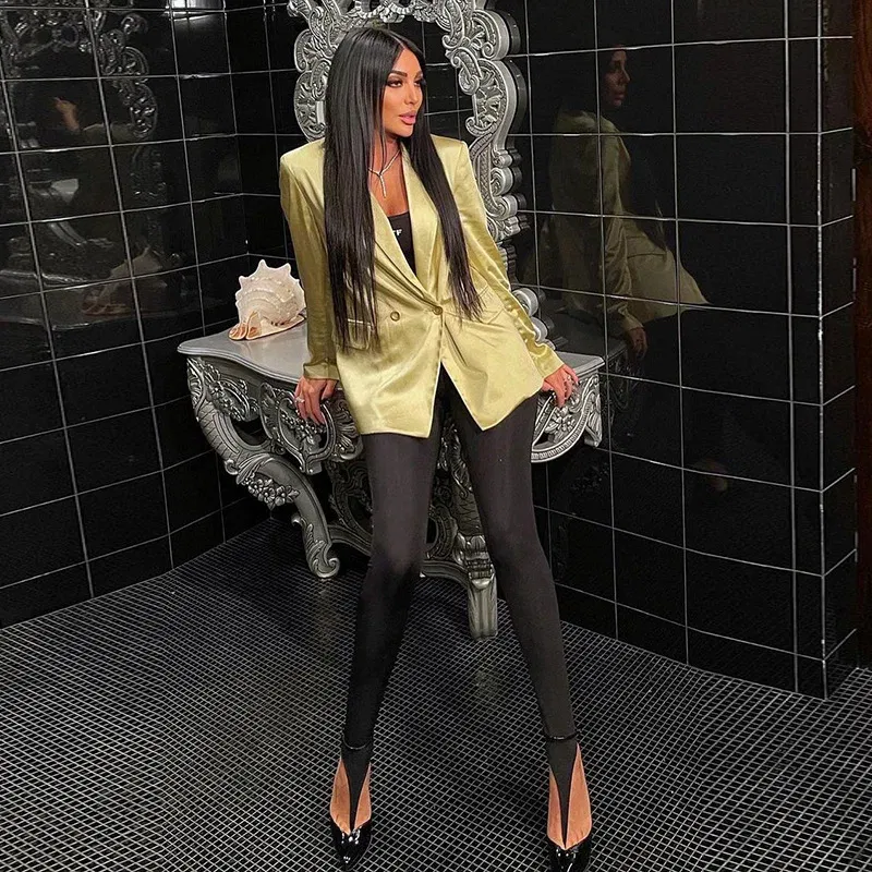 Color: black, Size: M - Y2K Long Korean Fashion Women Pants Spring Black High Waisted Skinny Sexy Glitter Casual Club Leggings Pants