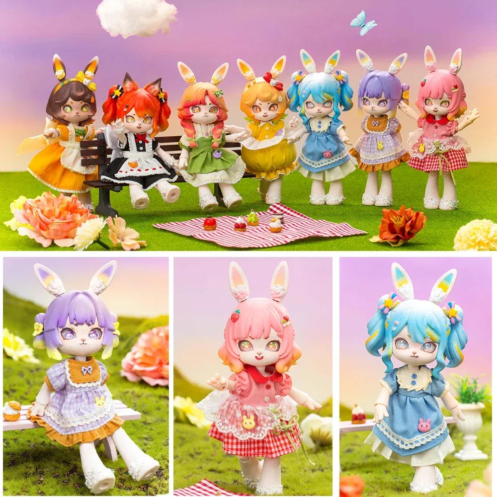 Color: WHITE - Bonnie Blind Box Toys Cute 1/12 Bjd Obtisu11 Jointed Doll Mystery Surprise Box Action Figure Kawaii Dolls Girls Christmas Gift