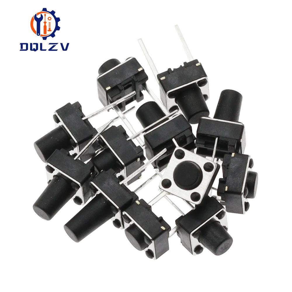 Color: Beige, Size: 4XL - Tact Push Button Switch 12V Copper 2PIN DIP2 SMD Micro Switch 6X6X5 4.3 5 5.5 6 7 8 9 10 11 12 13 15MM TV Toys home use Button