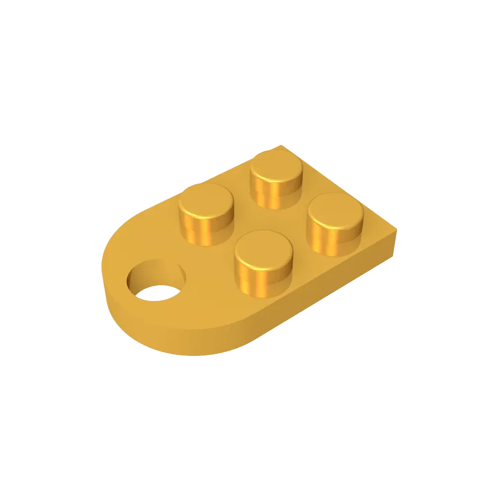 Color: Magenta - Gobricks 1pcs Moc Bricks Plate Special Parts 3x2 with Hole Compatible with 3176 Assemble Building Block Kids Toys DIY Gift Adult