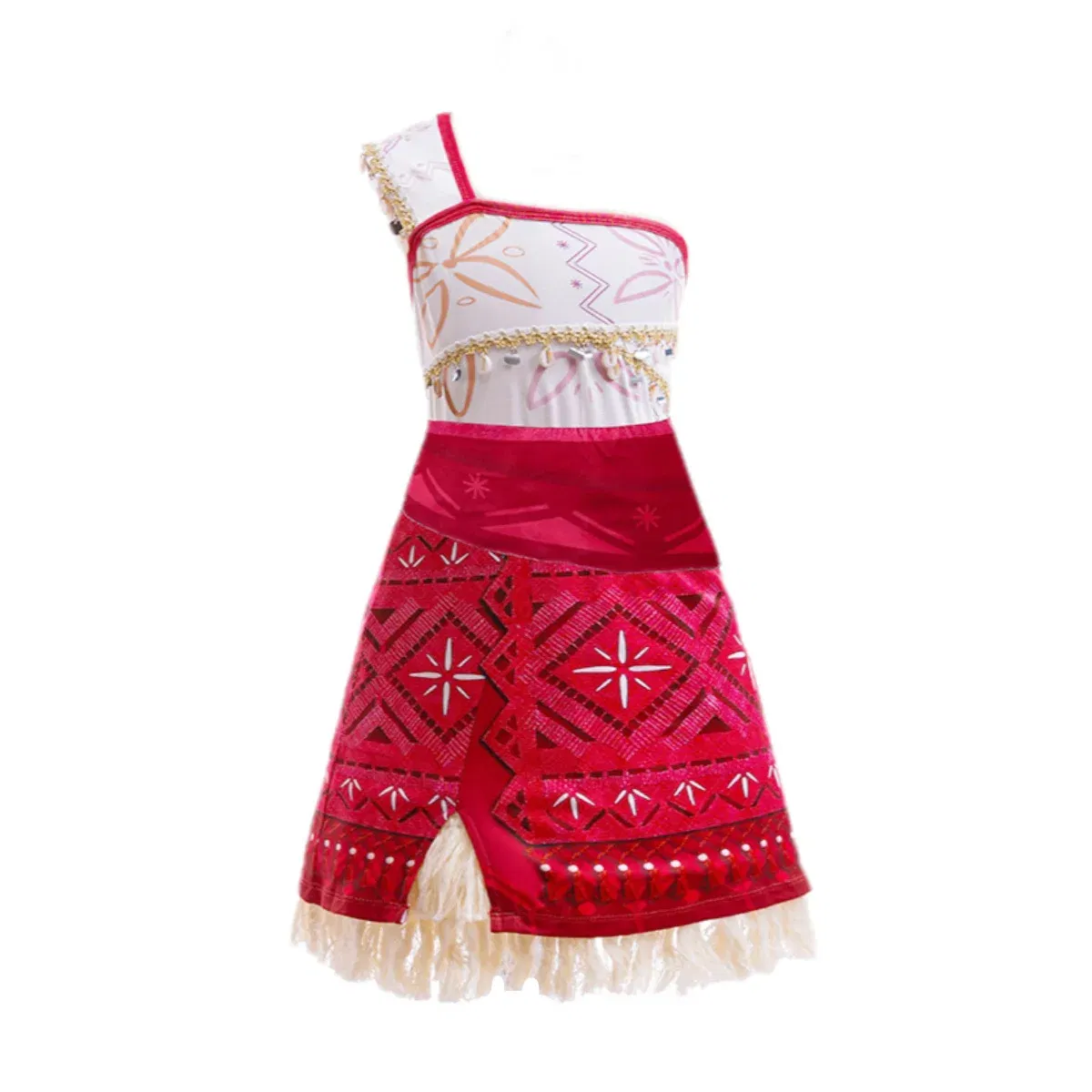 Color: army green, Kid Size: 15 - Disney Movie Moana 2 Girl Dress Cosplay Party Costume Ocean Adventure Princess Fancy Clothes Children Vaiana Outfit Dress