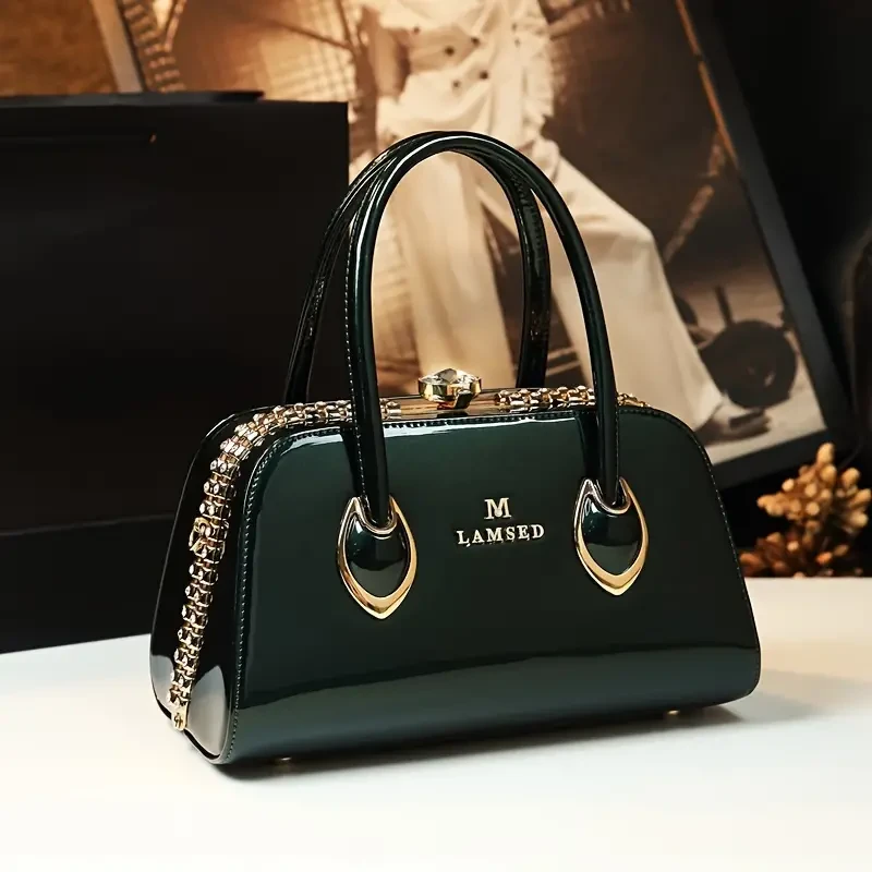 Glamorous Rhinestone Decorated Womens Handbag