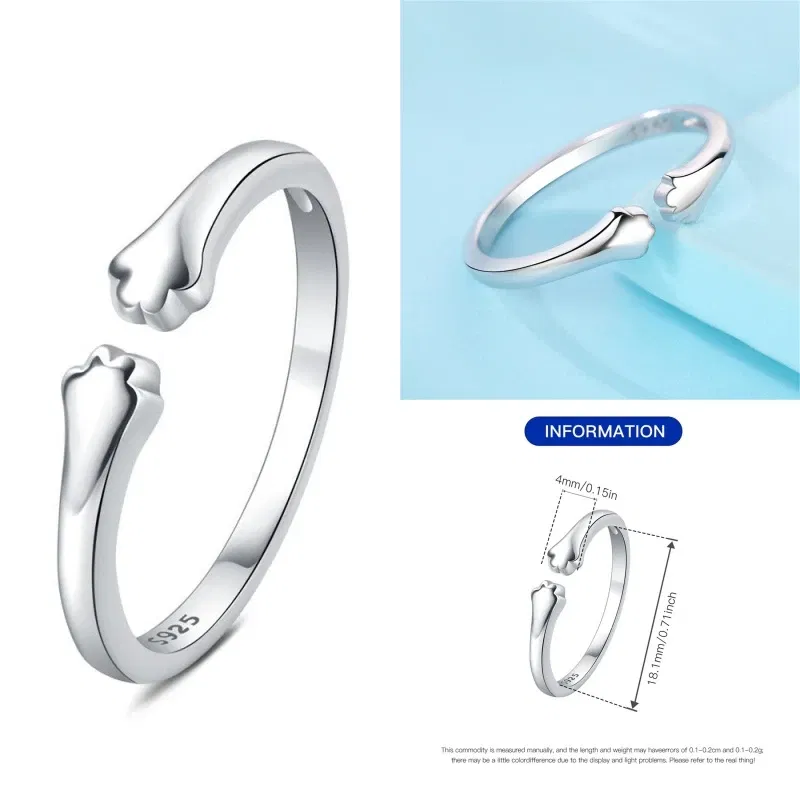 Gem Color: Black - Real 925 Sterling Silver Ring Simple round Inlay Zircon Fit Charming Bracelets Women DIY Engagement Gifts Exquisite Jewelry