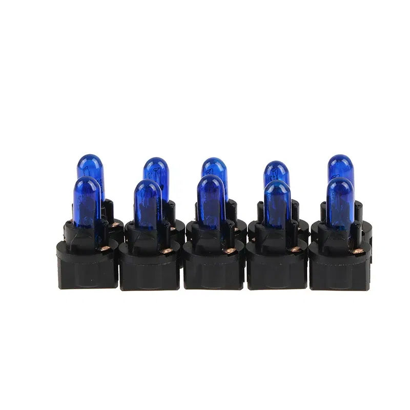 Emitting Color: Crystal Blue - 10Pcs T5 SMD LED Car Light Automobiles Light-emitting Diode Instrument Gauge Dashboard Light Bulbs Auto Interior Indicator Lamp