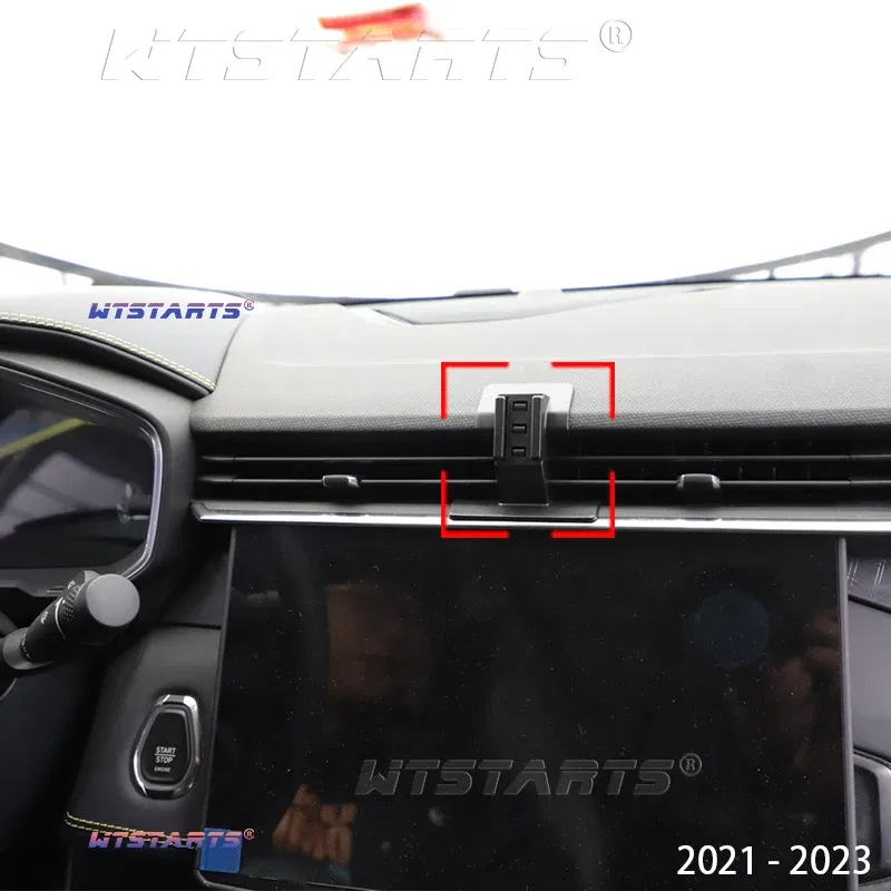 Color Name: Blue - For Lynk&Co 01 2021-2023 Adjustable Car Phone Holder Mobile Mount Gravity GPS Navigation Bracket Car Accessories