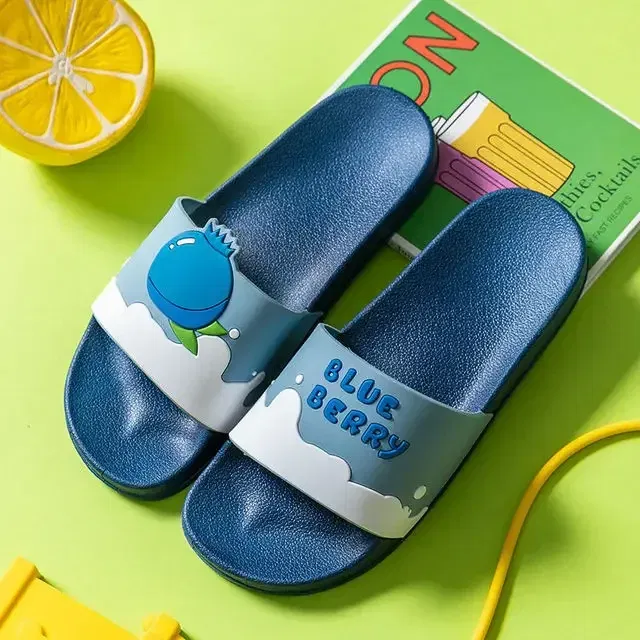 Color: Brown, Shoe Size: 5.5 - New Shoes for Women PVC Slippers Fashions Cartoon Fruit Sandals Flip Flops Summer Casual Beach Home Bath Thick Non-Slip Slippe