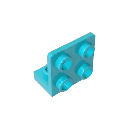 Color: light green - MOC PARTS GDS-642 ANGULAR PLATE 1.5 BOT. 1X2 2/2 compatible with lego 99207 children's toys Assembles Building Blocks Technical