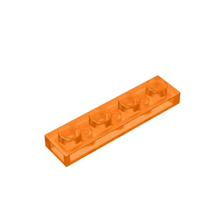 Color: Dark Red - Gobricks 10PCS MOC Bricks Parts Plate 3710 1x4 Compatible Assembles Particles For Building Blocks DIY Bricks Educational Toys