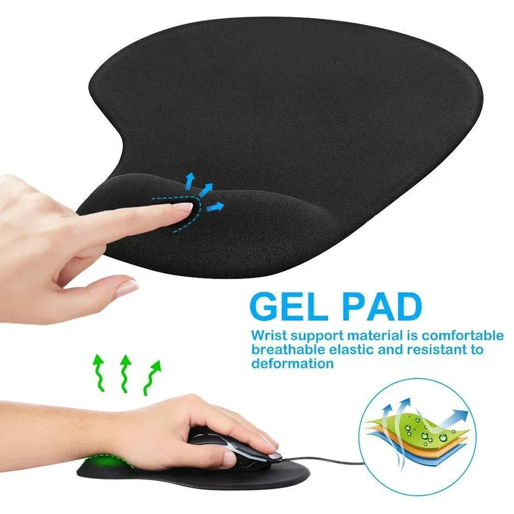 Color: BEAN PASTE - Mouse Pad Desk Mat for PC Laptop Ergonomic Non-Slip Mousepads Wrist Pad Rose Gold Series Office Accessories Mouse Mats