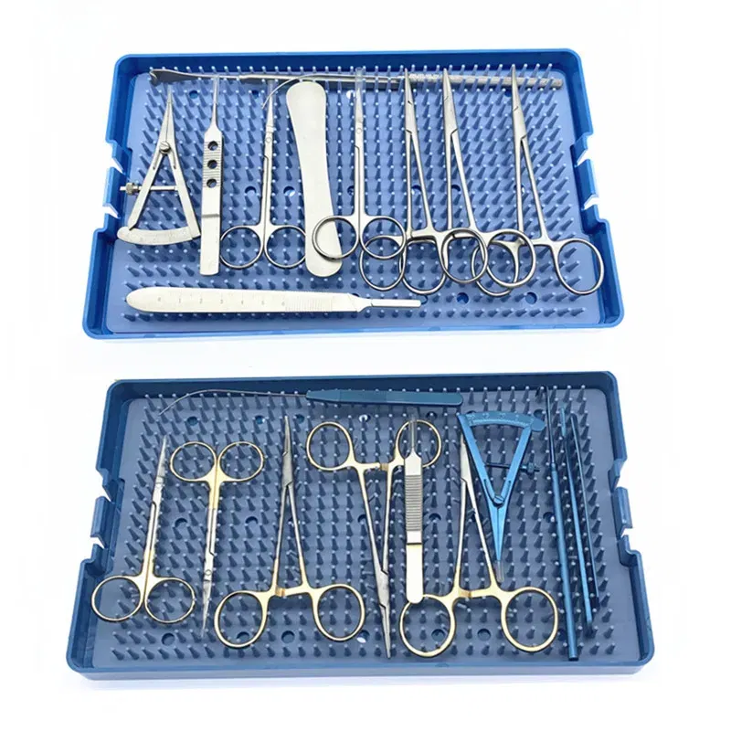 Color: Brushed Brass - Eyelid reconstruction double eyelids plastic surgery instruments set Double eyelid Cosmetic tools kit