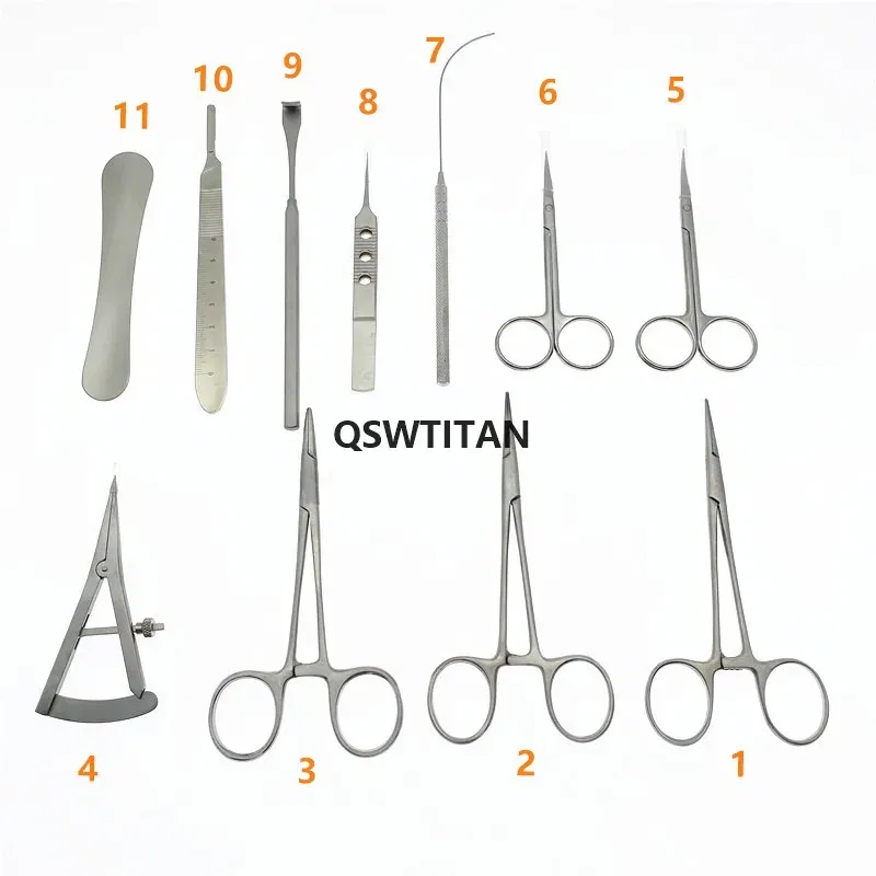 Color: Brushed Brass - Eyelid reconstruction double eyelids plastic surgery instruments set Double eyelid Cosmetic tools kit