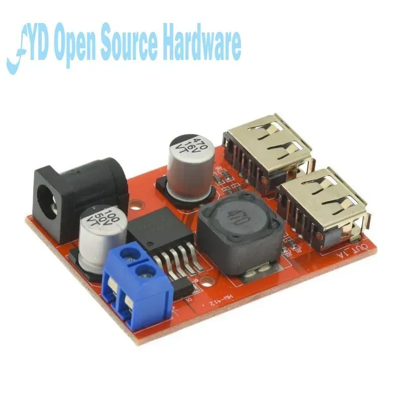 Color: Red, Ships From: CHINA - LM2596 Dual USB Output 9V / 12V / 24V / 36V Car Charger Switch 5V DC-DC Power Supply Module 3A Buck Regulator Converter