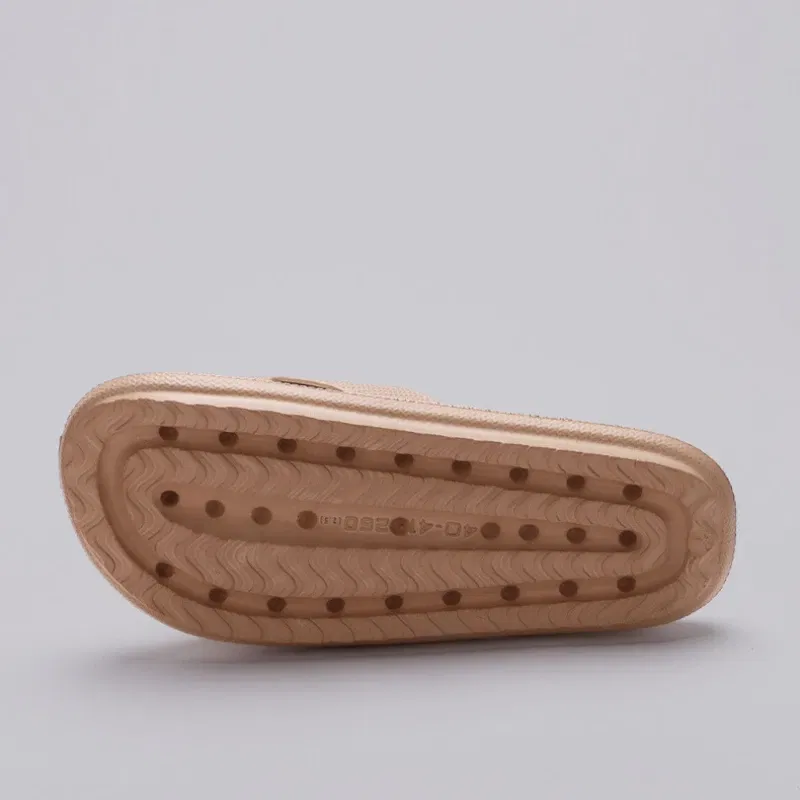 Shoe Size: 42, Color: Khaki - New EVA House Anti-Skid Slipper for Women and Men, 4CM Thick Sole and Cloud-Like Feeling