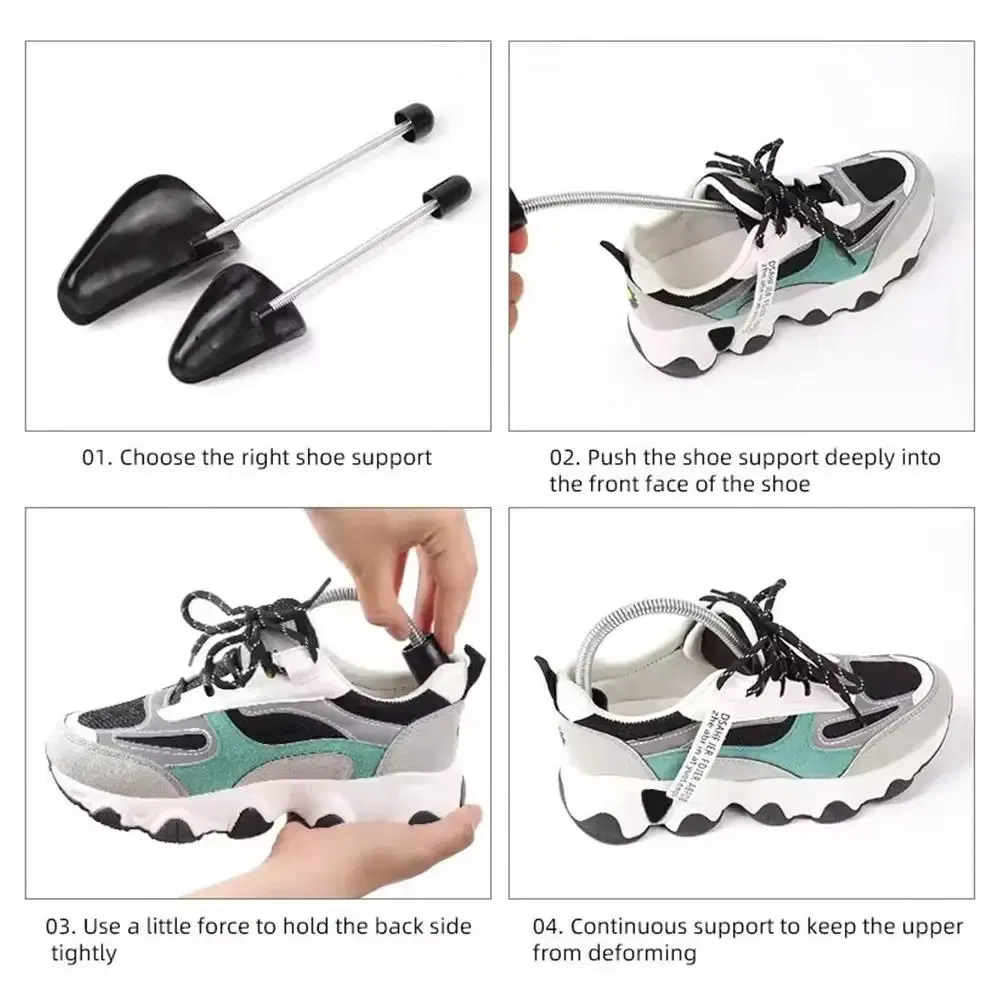 Color: Black, Ships From: CN - Plastic Spring Shoe Trees For Men And Women Fixed Fits Support Stretcher Shaper Spring Shoe Trees 1 Pair Shoes Tree Stretch W3A0