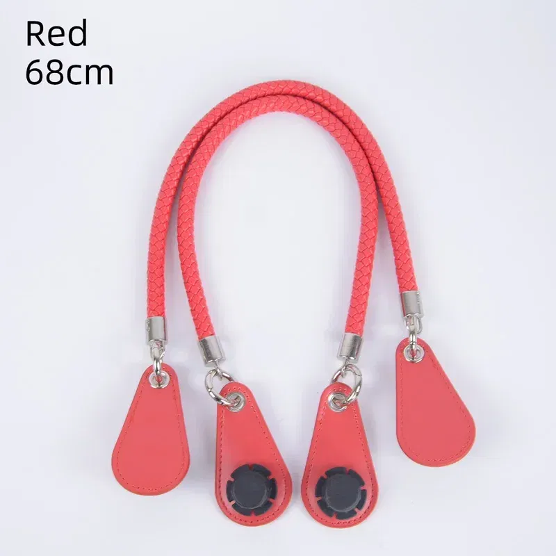 Color: Ivory, Ships From: CHINA - 2025 Obag PU Woven braided leather Rope Handles strap belt for O Bag accessoires Tote Bag  Women's Bag Accessories