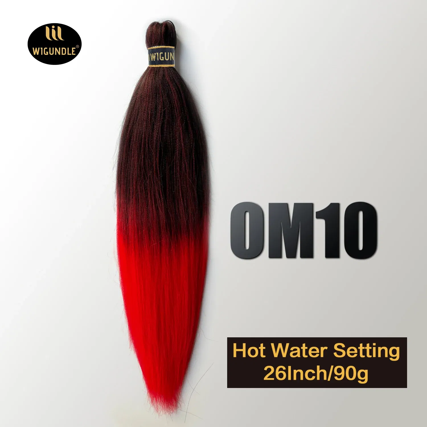 Color: T1B/33, Stretched Length: 26inches, Bulk Buy: 1Pcs/Lot - Kanekalon 26inch Hot Water Set Pre Stretched Jumbo Braiding Hair Box Twist Braids Synthetic Hair Extensions For Women Soft Yaki