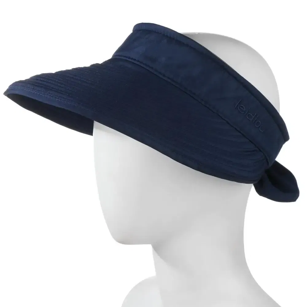 Color: WHITE - Women Ladies Outdoor Cap Anti-UV Summer Visor Sun Hat Wide Brim Beach Hat