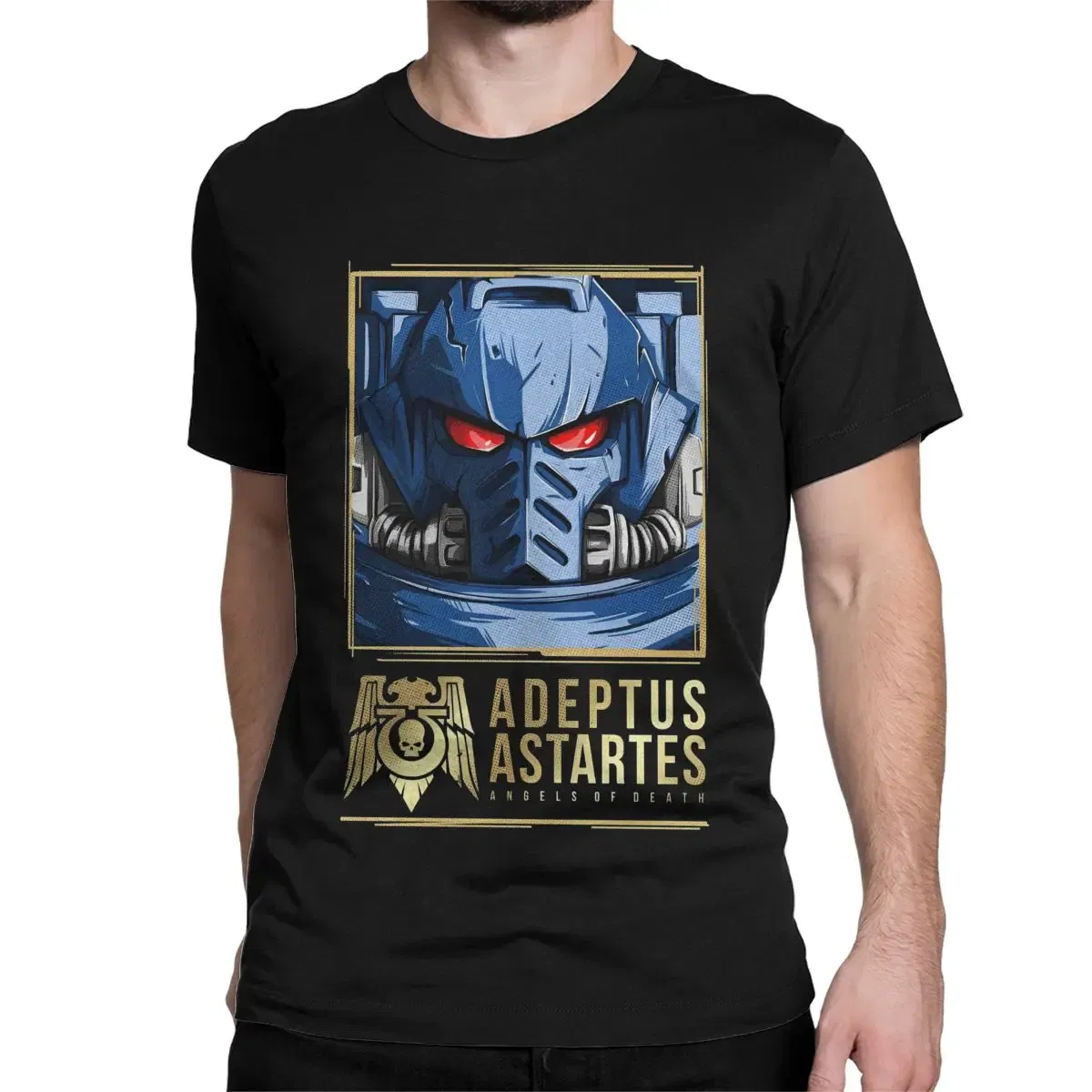 Color: army green, Size: M - Awesome Adeptus Astartes T-Shirt Men Women's O Neck Pure Cotton T Shirts W-Warhammer 40k Short Sleeve Tee Shirt 6XL Tops