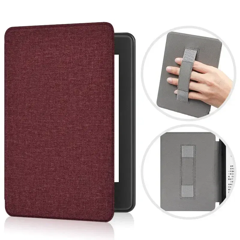 Color: Brown, Size: nine - Handle Case for Kindle Paperwhite 2022 2021 Pouch 1 2 3 4 5 6 7 8 9 10th 11th Generation 6/6.8 Inch 2019 2018 Protective Cover