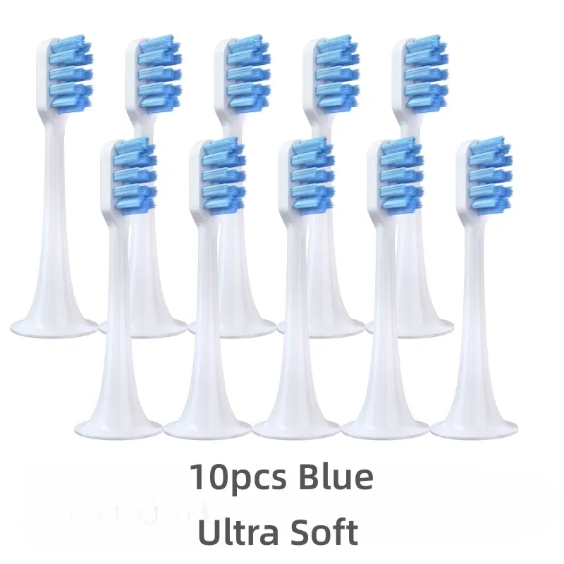 Color: Orange - For Xiaomi Mijia T300 T500 T700 Ultrasonic For Mijia Mi Electric Toothbrush Nozzles High-density Replacement Tooth Brush Head
