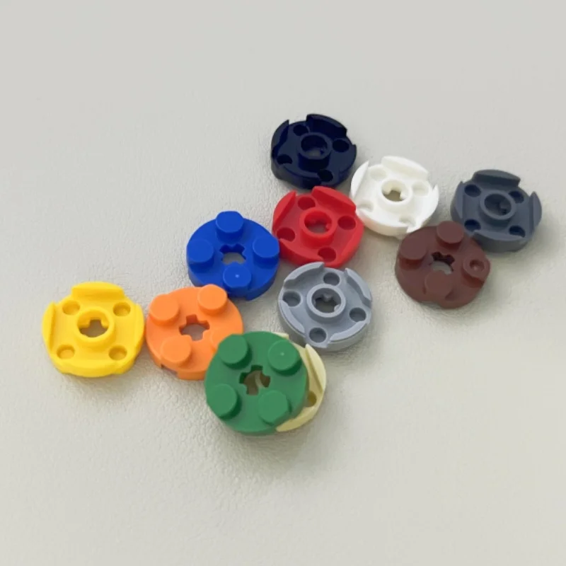 Color: light yellow, Size: M - Lot 4032 Plate Round 2 x 2 with Axle Hole Bricks Toys For Technical Buildings? Blocks Compatible Assembles Particles Kids DIY MOC