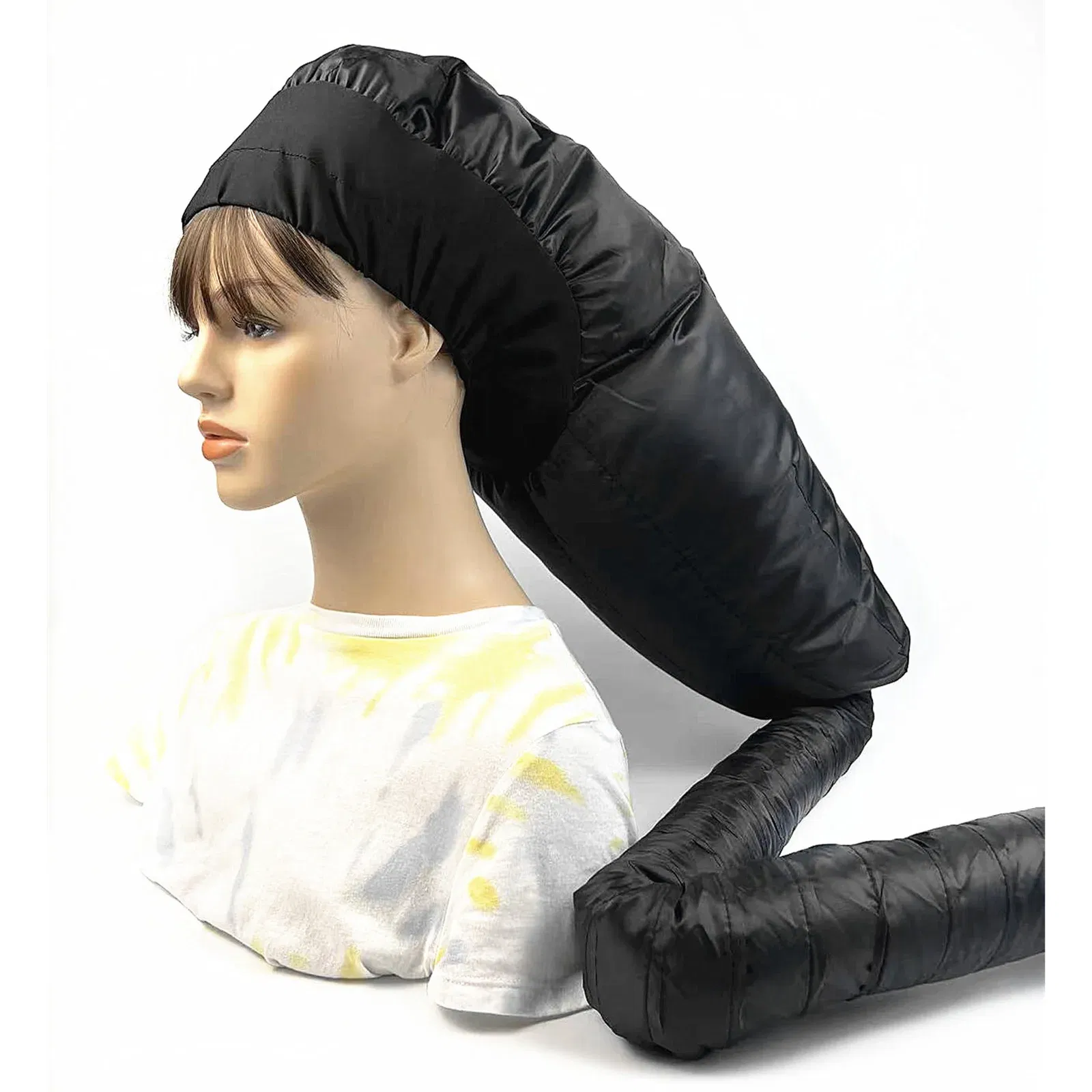 Color: light yellow - Portable Hair Dryer Women Blow Dryer Home Salon Hairdressing Hair Dryer Hat Hair Dryer Cover Hair Care Tool