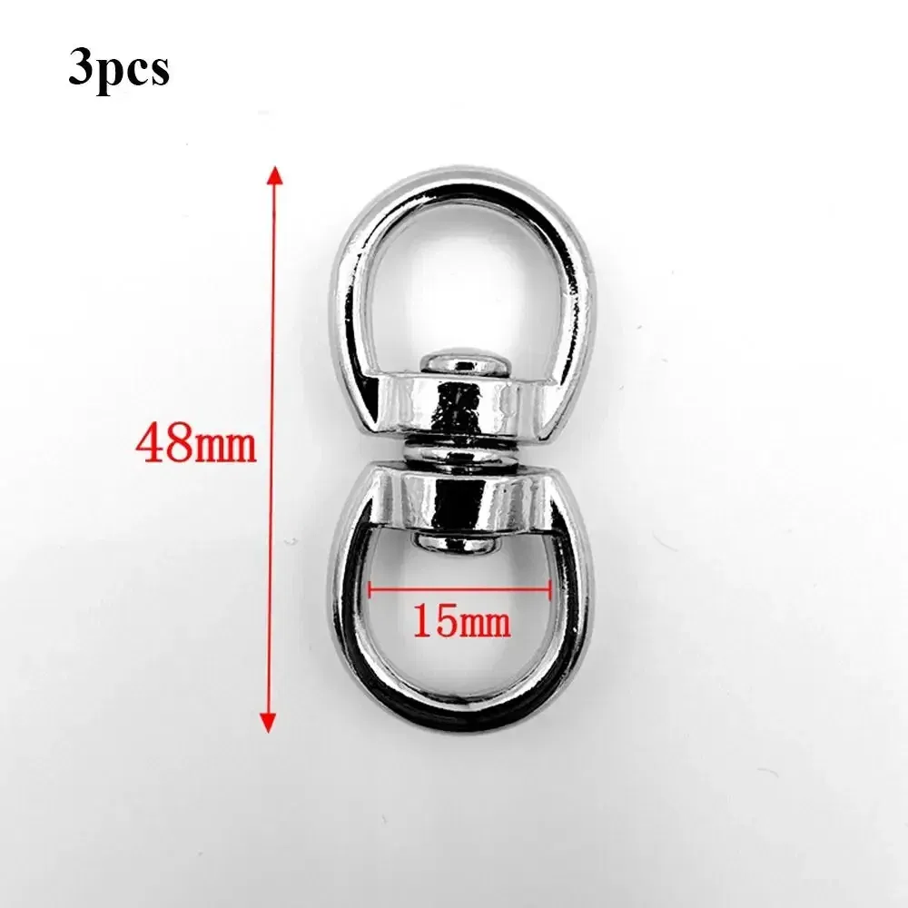 Color: green - Metal Eight-Character Rotating Buckle Ring Anti-Knotting Dog Chain Buckle Connecting Ring DIY Jewelry Pendant Jewelry Accessory