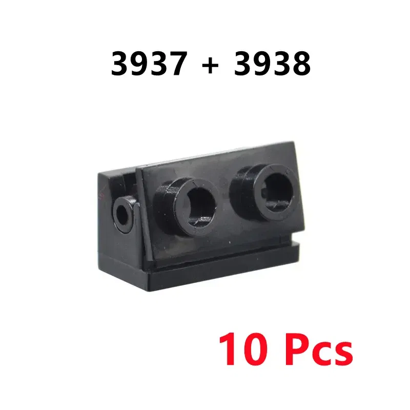 Color: Red - 10/20 Pair/Lot Buildings Blocks 2429 2430 3937 3938 Hinge Plate 1 x 4 Swivel 1 x 2 Base and Top Brick Toy For High-Tech MOC Set