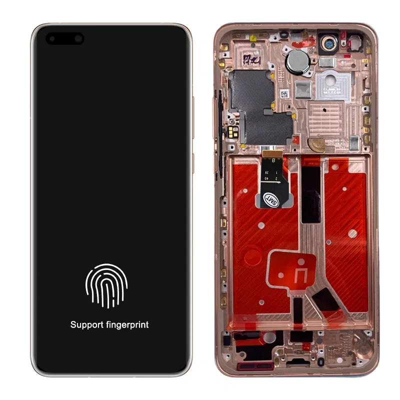 Color: Khaki, Ships From: CHINA - Top 6.58"NEW P40 Pro Screen Replacement for huawei P40 Pro LCD display ELS-NX9 ELS-N04 Touch Screen Digital with Frame