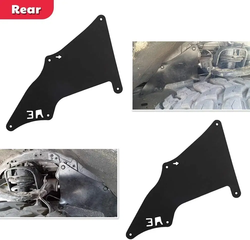 Splash Guard Fender Liner Shields With Clips Compatible WithToyota 4 Runner 2007-2014 FJ Cruiser Lexus GX460 Lexus GX470