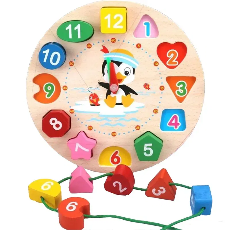 Color: Dark Khaki - Baby Wooden Puzzles Montessori Toys 1 2 Years Toddler Toys Hand Grab Board Alphabet Number Cognition Learning Educational Toys